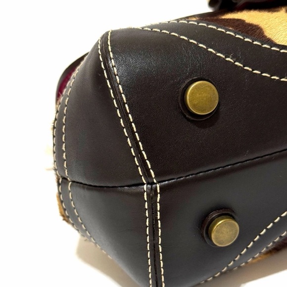 NEW with tags Coach Vintage Madison Exotic Haircalf Top Handle Evening Bag Purse - Picture 11 of 16